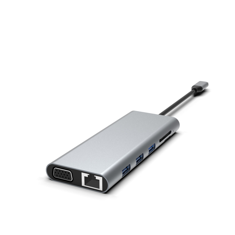 5-in-1 USB C Hub With Ethernet Usb A Rj45 Adapter Type C Docking Station แม็คบ็อก