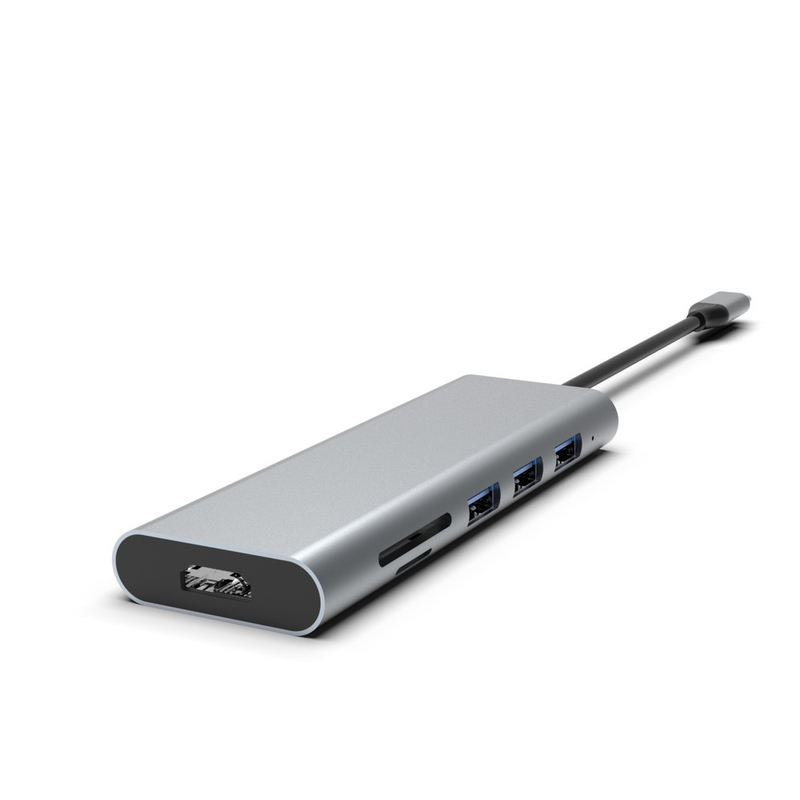 แอดป์เตอร์ฮาสปีด USB-C ฮับด้วย USB 3.0 HDMI PD ชาร์จ โลโก้ที่กําหนดเอง