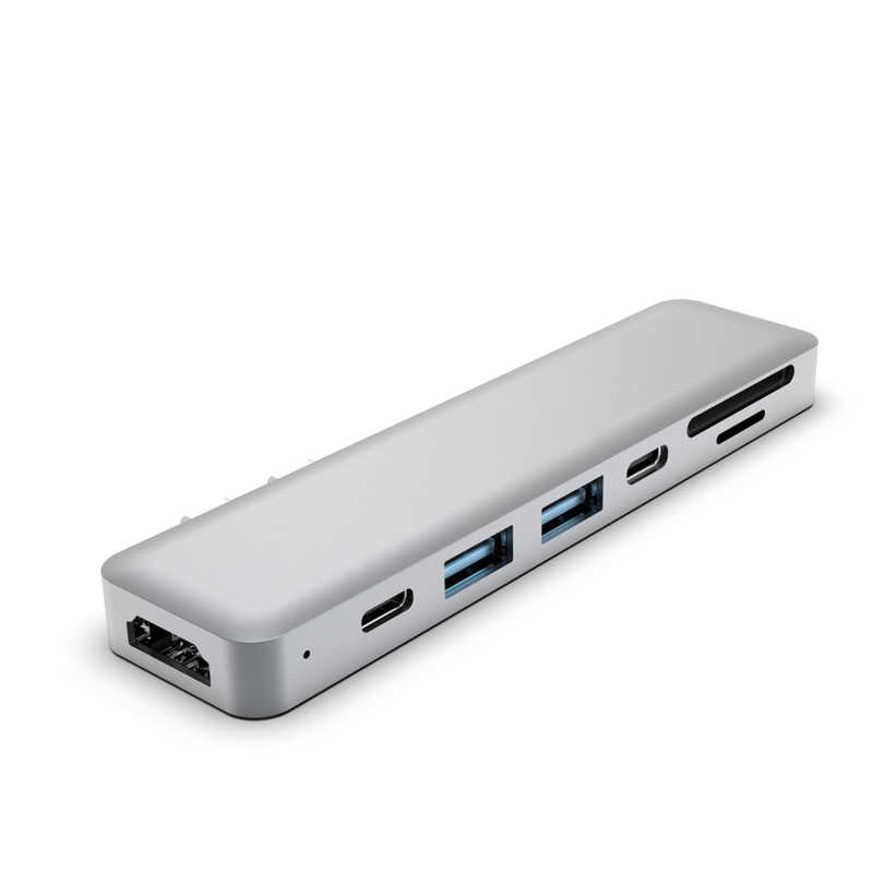 อัตราการจําลองอุปกรณ์ปรับตัว USB c Hub Dock 6-in-1 HDTV Dock อัตราการจําลอง USB Hubs สําหรับ MacBook