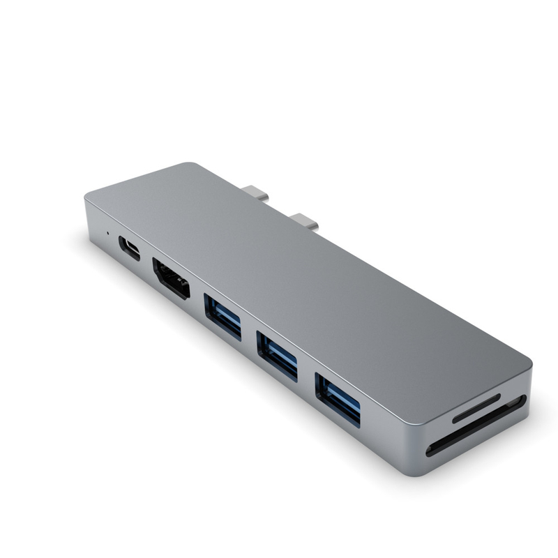 USB-C Hub 7-in-2 รองรับกับ Thunderbolt 3 USB C Port 4K HDMI สําหรับ Macbook MacBook Pro