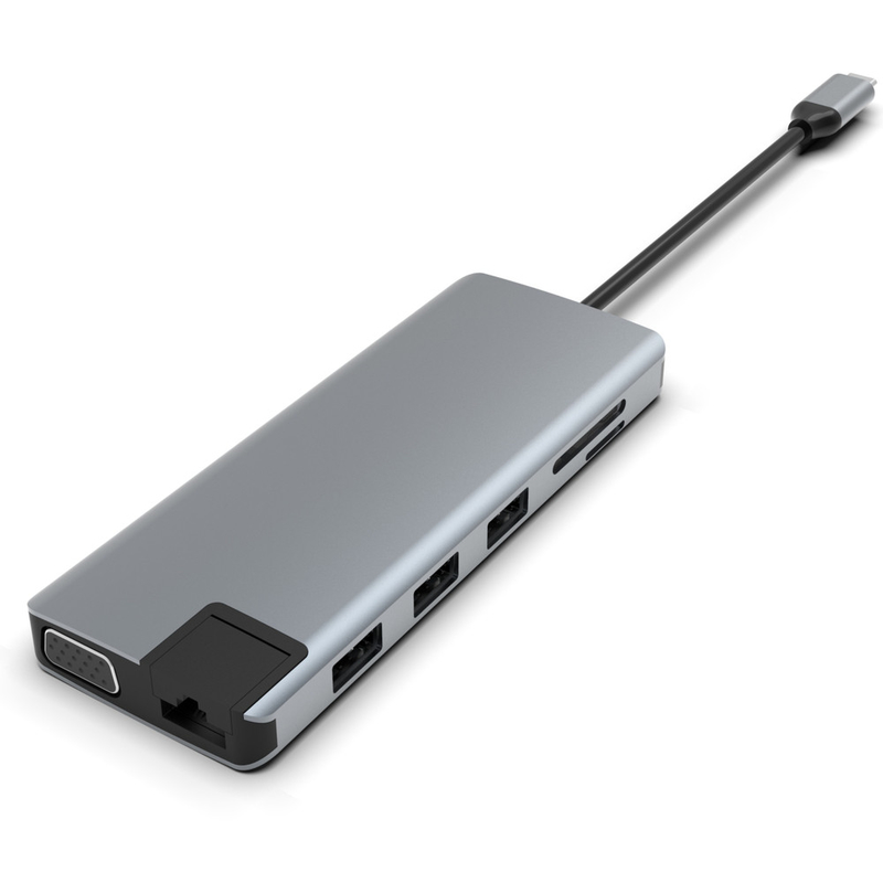 อัดแปลงจอ USB C สถานี dock USB C 3 มอนิเตอร์ USB C Hub โน๊ตบุ๊ค Multiport Adapter Dock Dongle