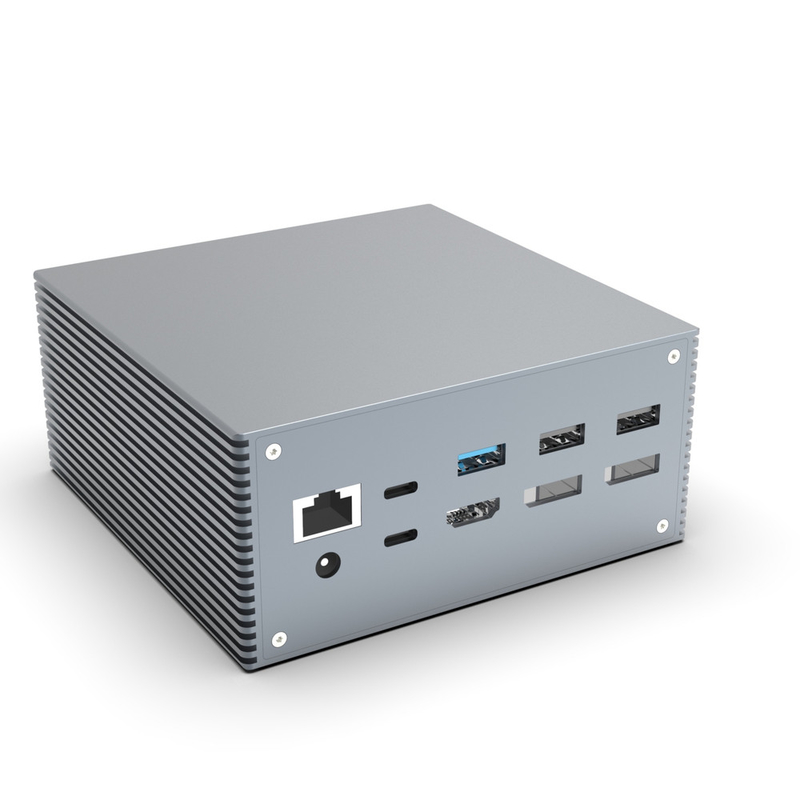 16 ใน 1 Thunderbolt 4 Docking Station 3 มอนิเตอร์ Mac USB 3.0 ล็อปโต๊ปทั่วไป DP USB C พร้อมไฟฟ้า DC