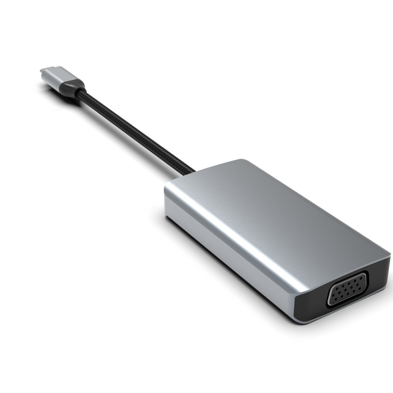 มินิ 4 ใน 1 Usb C Adapter Type C Hub ด้วย USB 3.0 HDMI VGA USB-C PD ชาร์จ