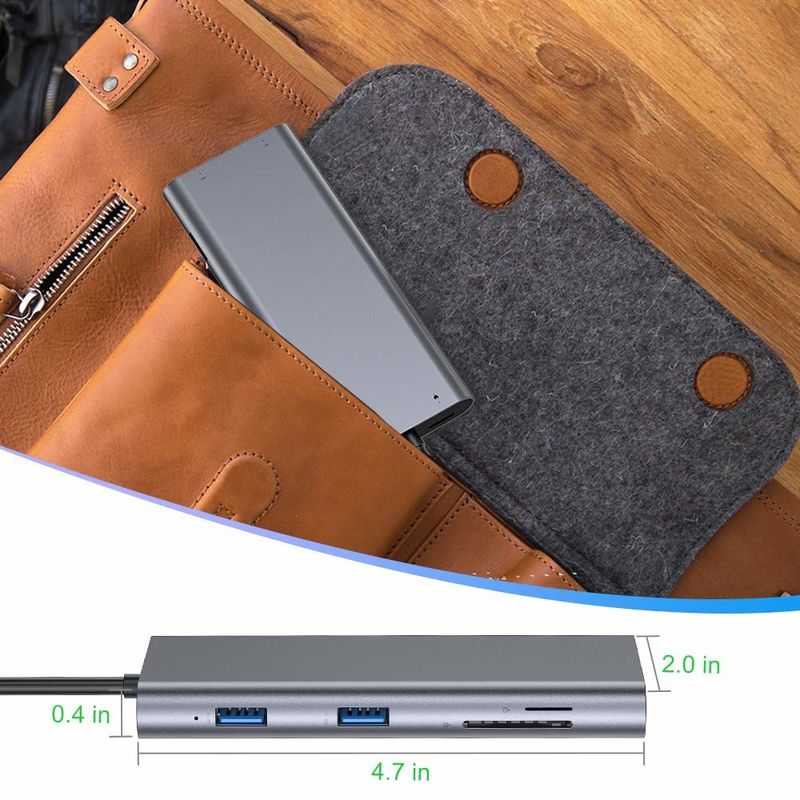 11 ใน 1 Type-C Hub Multiport Dock Station ด้วย USB3.0 PD SD/TF 4K HDMI VGA RJ45