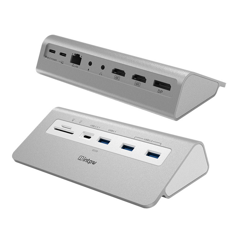 9-in-1 USB C hub Multiport Adapter พร้อม 4K HDMI PD 100W USB-A และเครื่องอ่านการ์ด SD/TF