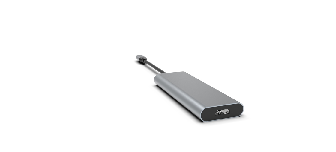 Type C Usb C Adapter Multiport Adapter Hub With Ethernet 4K HDMI 3 USB 3.0 Ports 100W PD รองรับ