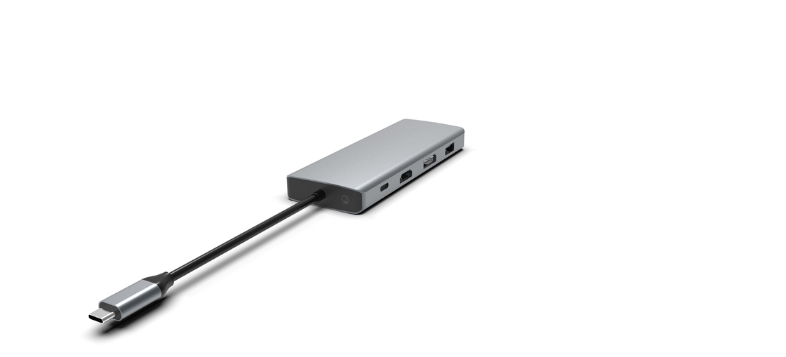 USB C Hub Docking Station สําหรับ MacBook Laptop USB C ไปยังจอ HDMI สองตัว สําหรับ Windows USB C Hub Adapter