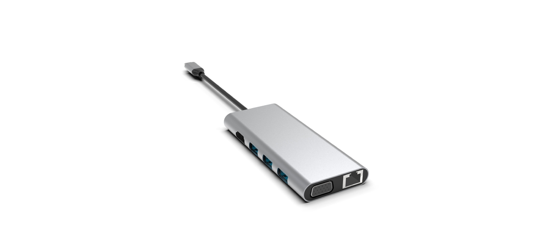 Macbook Usb A Adapter สําหรับ Macbook Air 5 ใน 1 มัลติพอร์ท 4K Usb Type C Slim 3.0