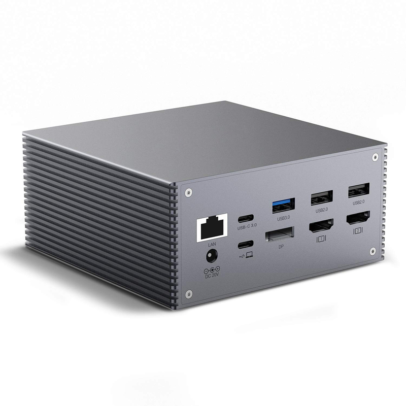 Windows MacOS Macbook Pro Usb C Docking Station พร้อมการบูรณาการ Plug And Play ที่ง่าย