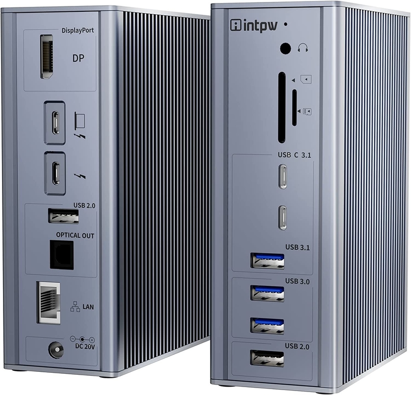 USB C Docking Station Thunderbolt 4 HDMI 8K 60Hz USB4 40Gbps 20 Multi Port ประเภท C PD Rj45 HUB USB C 3.2 Gen 2
