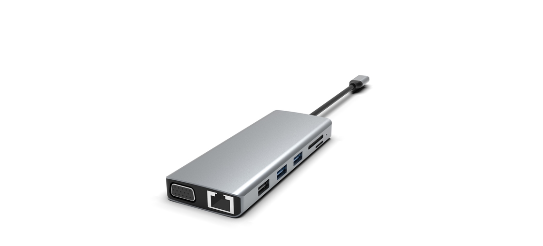 USB C Hub Docking Station สําหรับ MacBook Laptop USB C ไปยังจอ HDMI สองตัว สําหรับ Windows USB C Hub Adapter