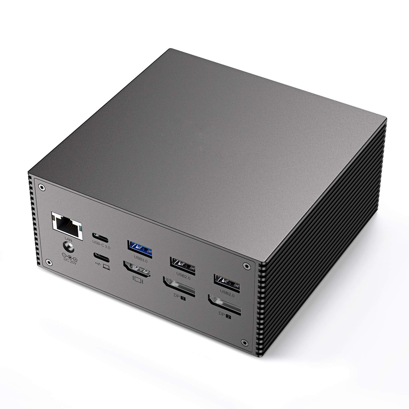 สถานี docking USB C พร้อมสมาชิกการระบายความร้อน 4K ความละเอียด HDMI Video Output Space