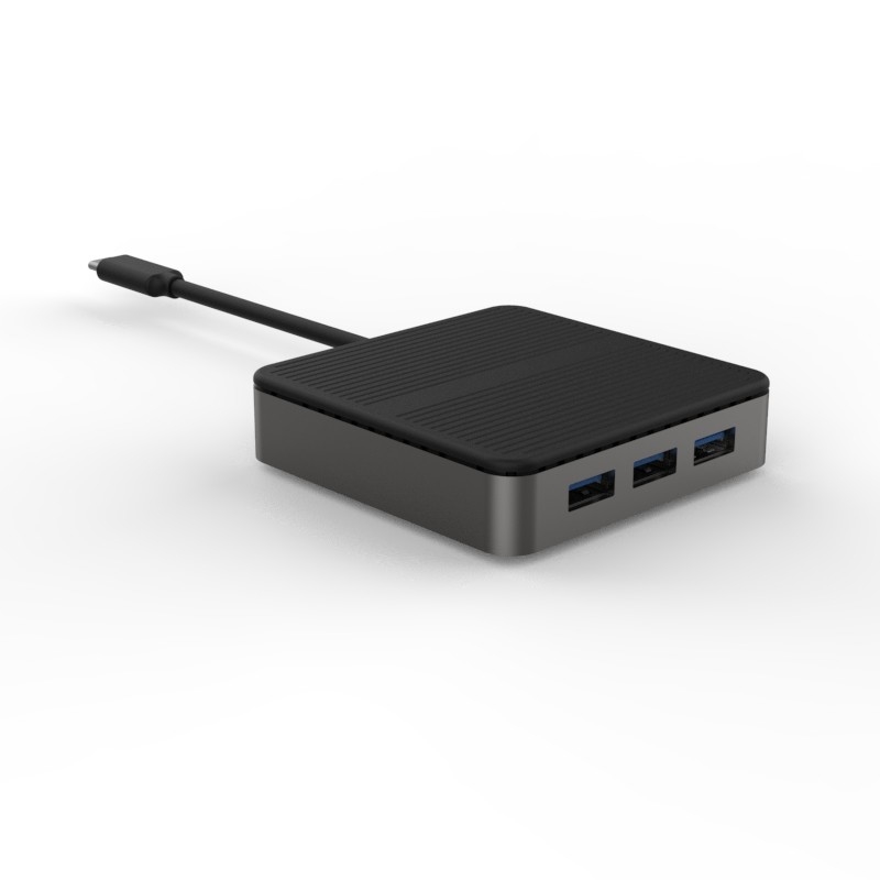 Type C Square 9 ใน 1 USB C HUB HD 4K Type C Docks RJ45 PD 100W 3xUSB 3.0 Docking Sta