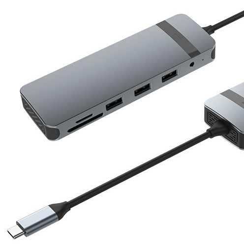 10 ใน 1 USB C Dock USB Hub กับ 4K HDMI USB C ไปยัง USB Multiport Adapter สําหรับคอมพิวเตอร์และคอมพิวเตอร์พับ