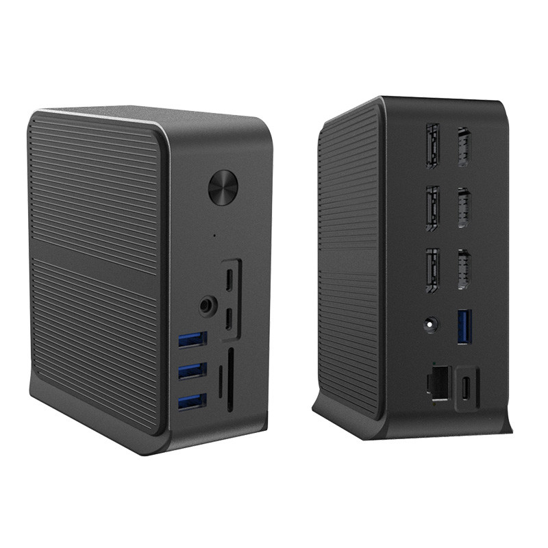 12 ใน 1 สถานี dock USB C HUB ด้วยพอร์ต USB C หลายพอร์ต USB Type C 4K RJ45 VGA USB Hubs Adapter