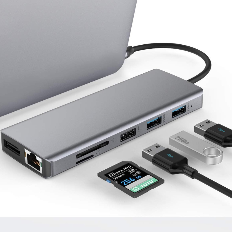 USB A ประเภท C Hdmi Usb Hub ด้วยความเร็วการโอน 5Gbps และไฟฟ้า