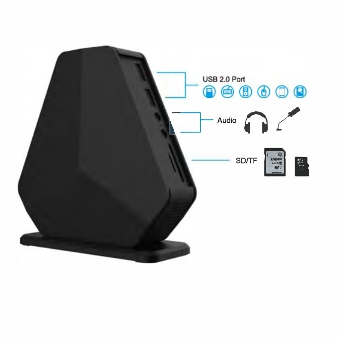 USB Type C Docking Station Adapter Gigabyte Dual HDMI Mst USB C Hub HDMI USB 3 เครื่องปรับระดับการติดต่อ0