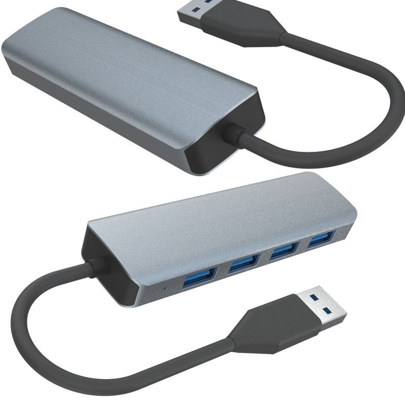 All In One USB A Hub Multiple USB 3.0 Hub การโอนข้อมูลที่ไม่ยุ่งยาก 5Gbps การสนับสนุนพลังงาน Mac
