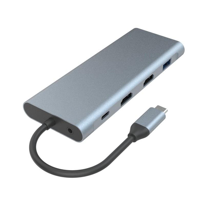 6 ใน 1 Usb C Hub Type C Adapter 4K HDMI 60hz Multiport Card Reader USB3.0 TF PD SD Reader อ่านการ์ด