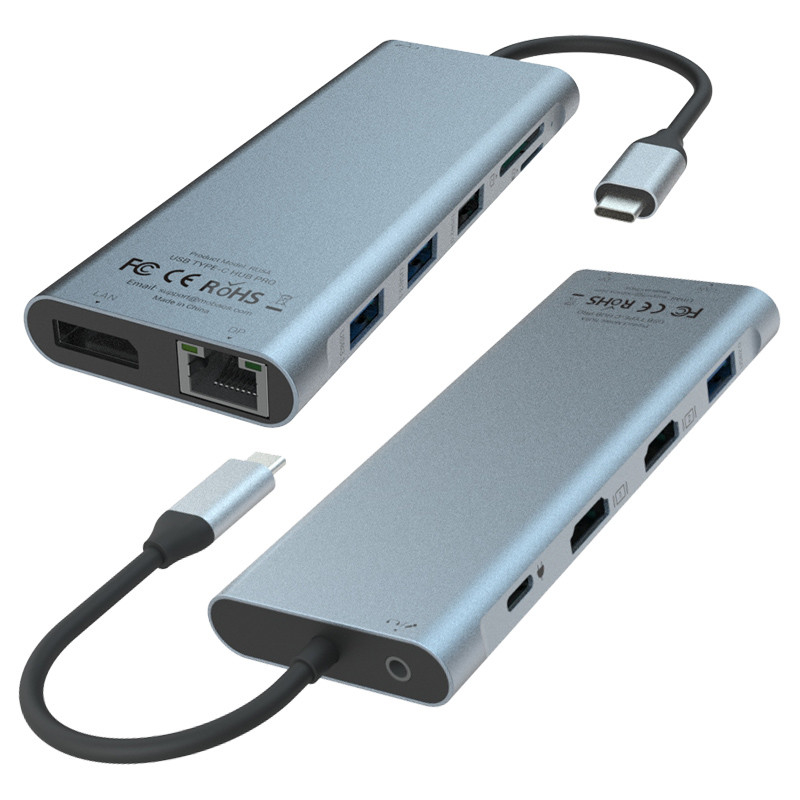 6 ใน 1 Usb C Hub Type C Adapter 4K HDMI 60hz Multiport Card Reader USB3.0 TF PD SD Reader อ่านการ์ด