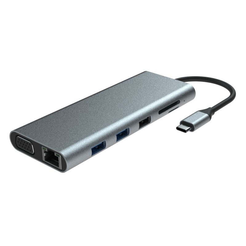 Macbook Pro USB-A Adapter Hdmi Usb C พร้อมพล็อกแอนด์เพลย์ 5V/1A การออกพลังงาน