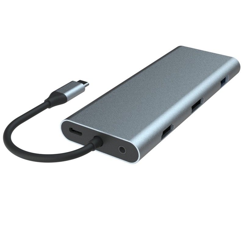 Macbook Pro USB-A Adapter Hdmi Usb C พร้อมพล็อกแอนด์เพลย์ 5V/1A การออกพลังงาน