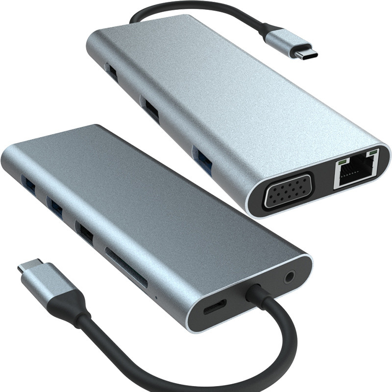 Macbook Pro USB-A Adapter Hdmi Usb C พร้อมพล็อกแอนด์เพลย์ 5V/1A การออกพลังงาน
