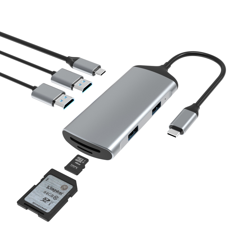 การ์ดอ่าน Usb 3.0 ความเร็วสูงไปยัง SD Micro SD Card Adapter การ์ดอ่านความจํา iPhone 15