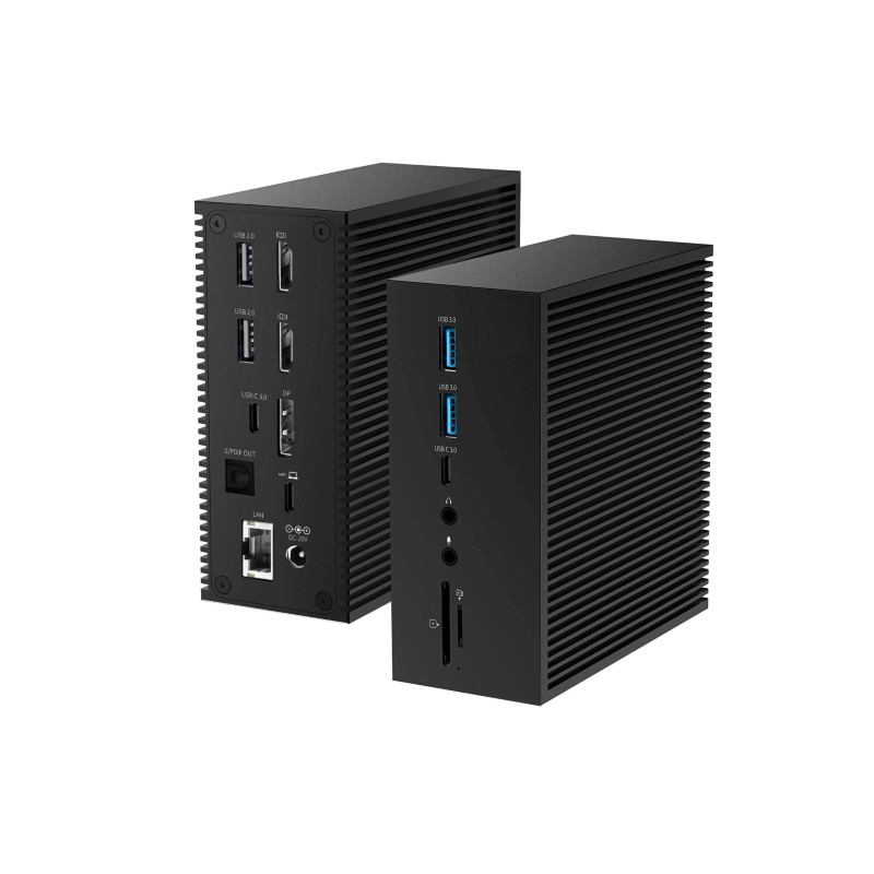 DisplayLink Docking Station สําหรับ Macbook Pro มอนิเตอร์คู่ M1/M2 Windows 15 ใน 1 USB C 3.0 โน๊ตพ็อต
