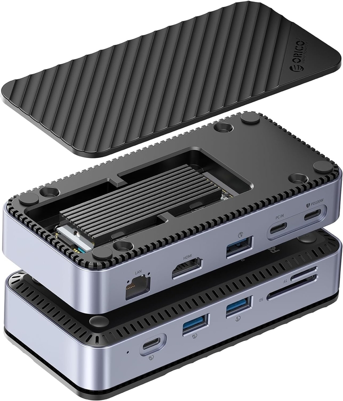 การชาร์จเร็ว 16 ใน 1 USB C Adapter สําหรับมือถือ โน๊ทบุ๊คคอมพิวเตอร์ 4K HDMI RJ45 PD
