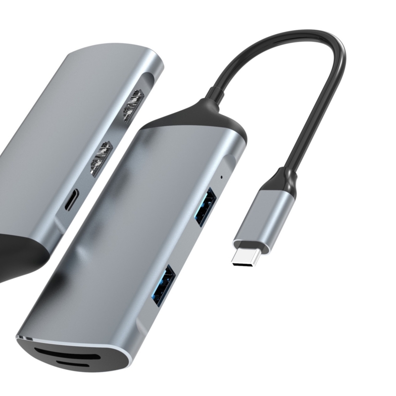 อัดแปลง USB C การ์ด SD การ์ด TF สล็อต USB 3.0/2.0 Type C อัดแปลงสําหรับการถ่ายทอดข้อมูล