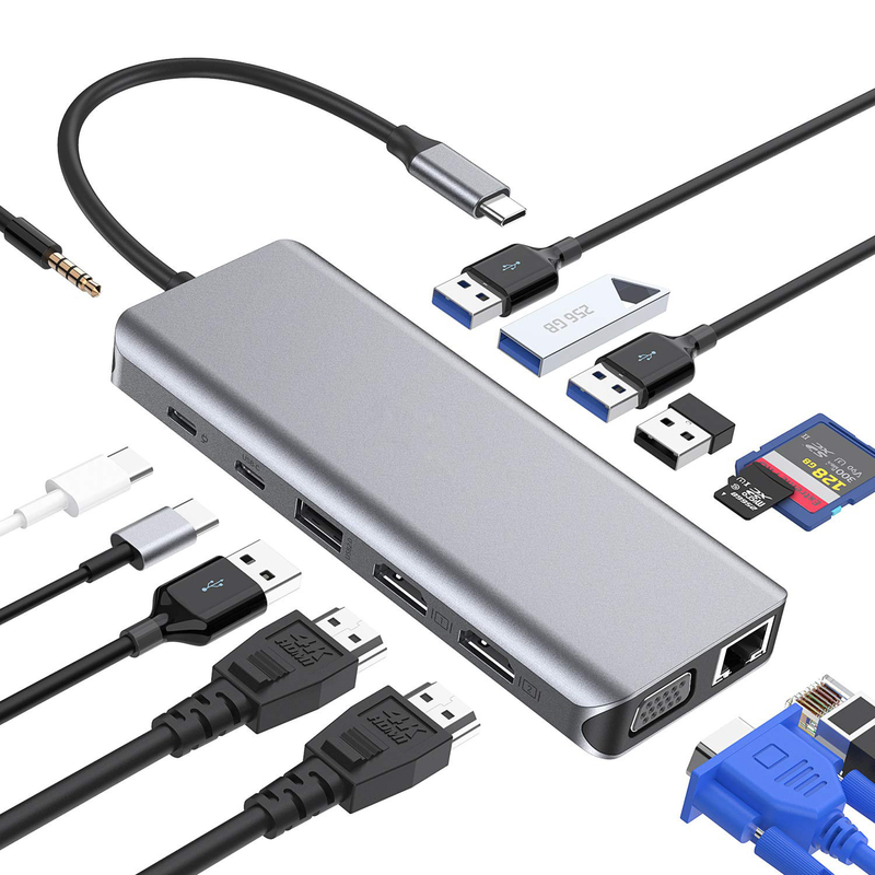 สายขยายฮับ USB 3.0 แบบ A เพศชายไปยังสายข้อมูลเพศหญิง พร้อมพลังงานฮับ USB C ยาวเกิน
