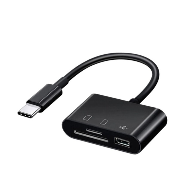 อ่านบัตรความจําสําหรับ Android คอมพิวเตอร์ โทรศัพท์ USB แอดป์เตอร์กล้อง Plug And Play แอดป์เตอร์บัตร SD IPad