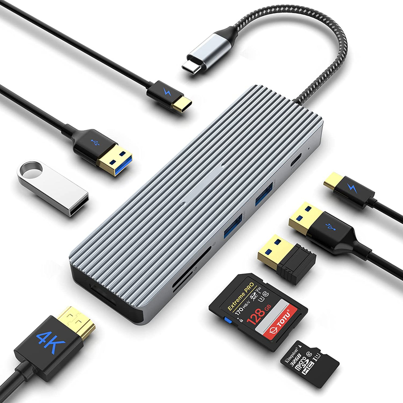 Usb-C Hub Docking Station Hdmi โอนตัวปรับจอสองตัวสําหรับสถานี dock โน๊ตพ็อต