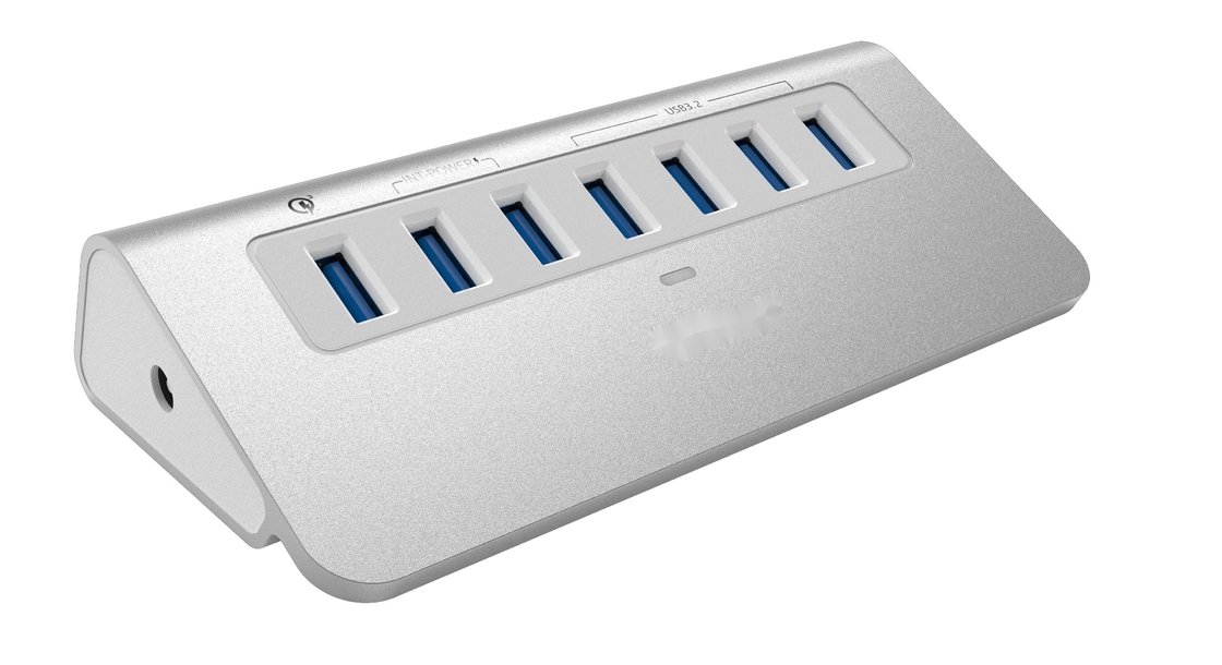 สถานี dock USB C สีเงินที่สะดวกสบาย พร้อม Displaylink IC และ USB 3.0 Port