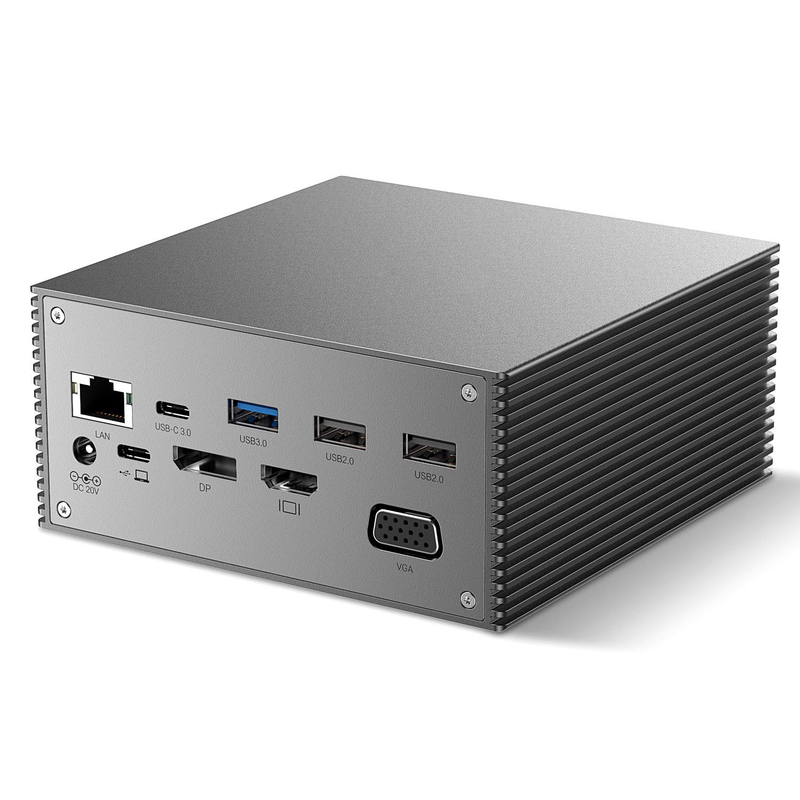 Thunderbolt 4k มอนิเตอร์ Thunderbolt USB-C Dual HD 4K Docking Station 16-In-1 Hub Adapter MST แม็คบ็อกและดัสก็อป