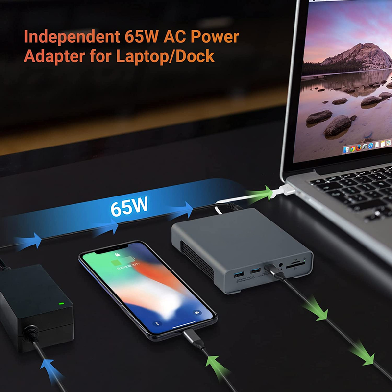 การ dock USB Hub Adapter USB Type-C 4K 60hz มอนิเตอร์ HDMI Ethernet RJ45 สถานี dock
