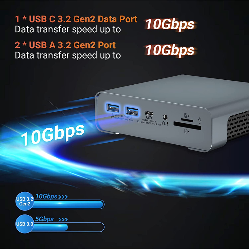 การ dock USB Hub Adapter USB Type-C 4K 60hz มอนิเตอร์ HDMI Ethernet RJ45 สถานี dock