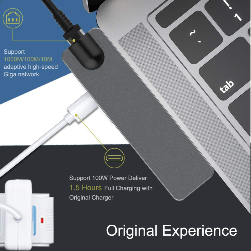 Vga Hub Hdmi Usb C Docking Station Usb C Multi Hub Splitter Concentrator พกพาคอมพิวเตอร์ โดคสเตชั่น