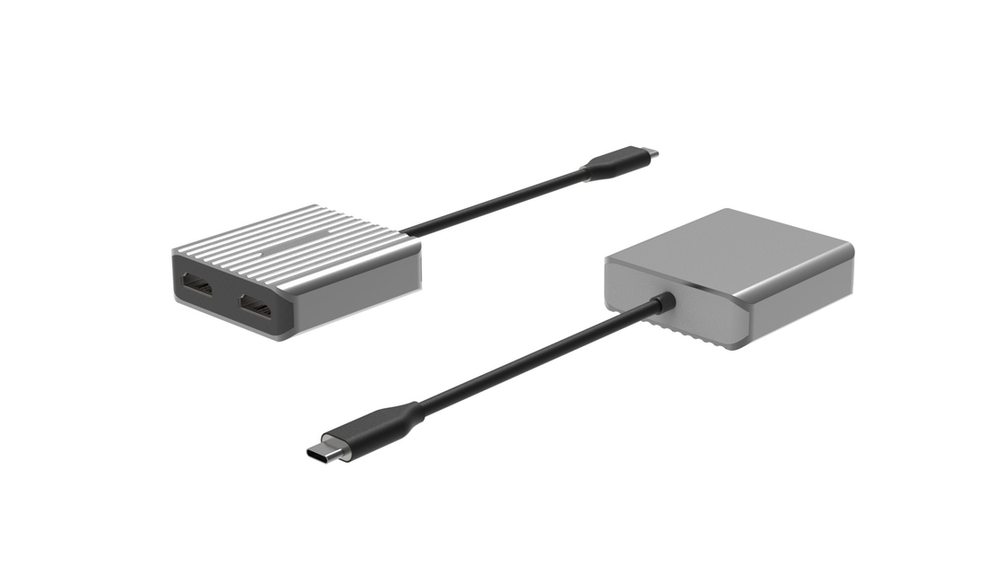 ความเร็วสูง Hdmi ไปยัง Usb A Adapter Usbc 2 HDMI 8K 4K กระจกคู่พกพา