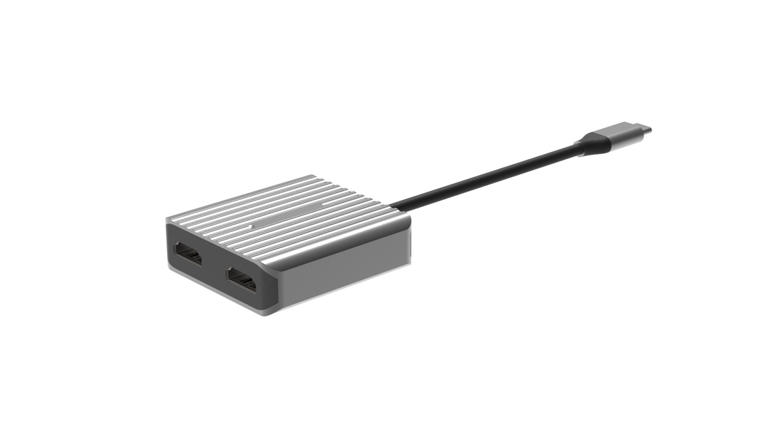 ความเร็วสูง Hdmi ไปยัง Usb A Adapter Usbc 2 HDMI 8K 4K กระจกคู่พกพา