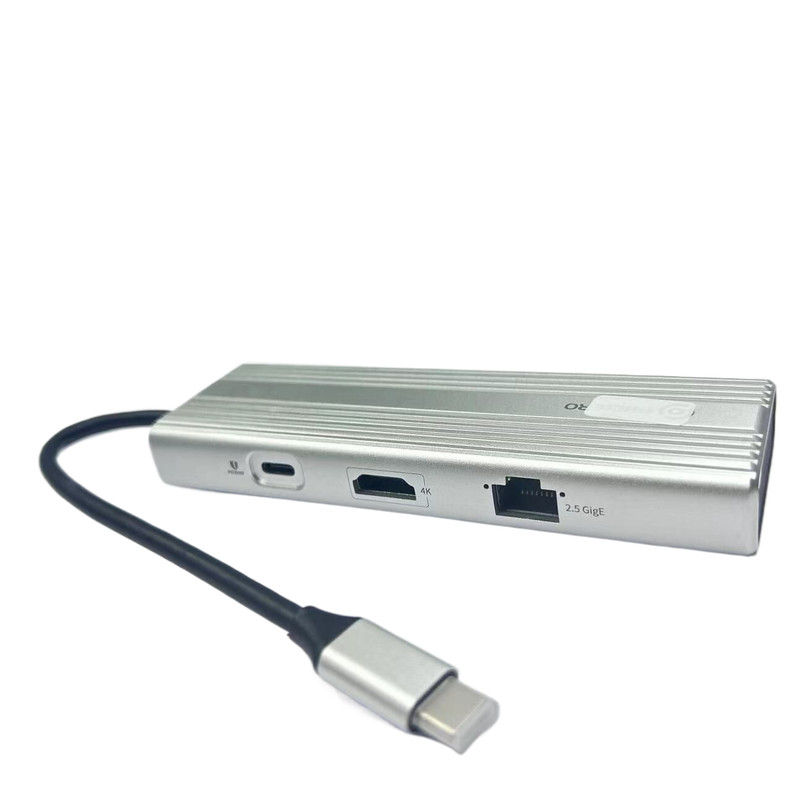 5 ท่าทาง 5 ใน 1 USB C Hub Docking Station USB-C TO HDMI USB A 3.0 PD 100W