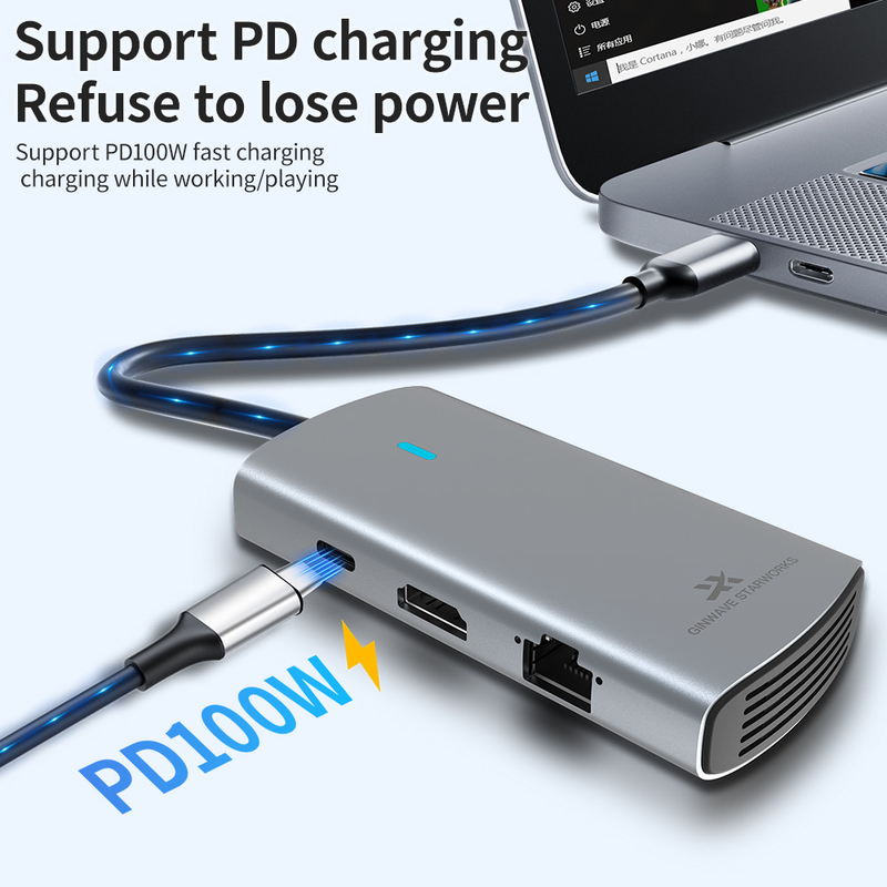 สัมผัสการเชื่อมต่อแบบไร้ขอบเขตกับฮับ USB C และความสอดคล้องกับ USB Type-C
