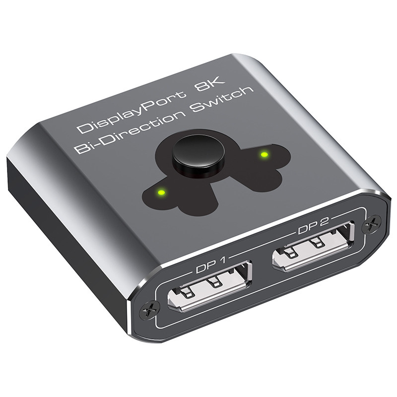 8K60Hz Display Port Switcher สําหรับการใช้งานง่ายและการสลับ DP 1.4 ที่มีประสิทธิภาพสูง