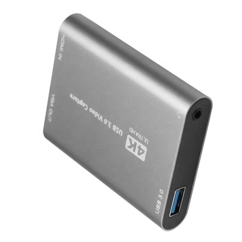 USB 3.0 HDMI Video Capture DVR Card Box With Mic VGA Loop Out สําหรับกล้องคอมพิวเตอร์ Xbox