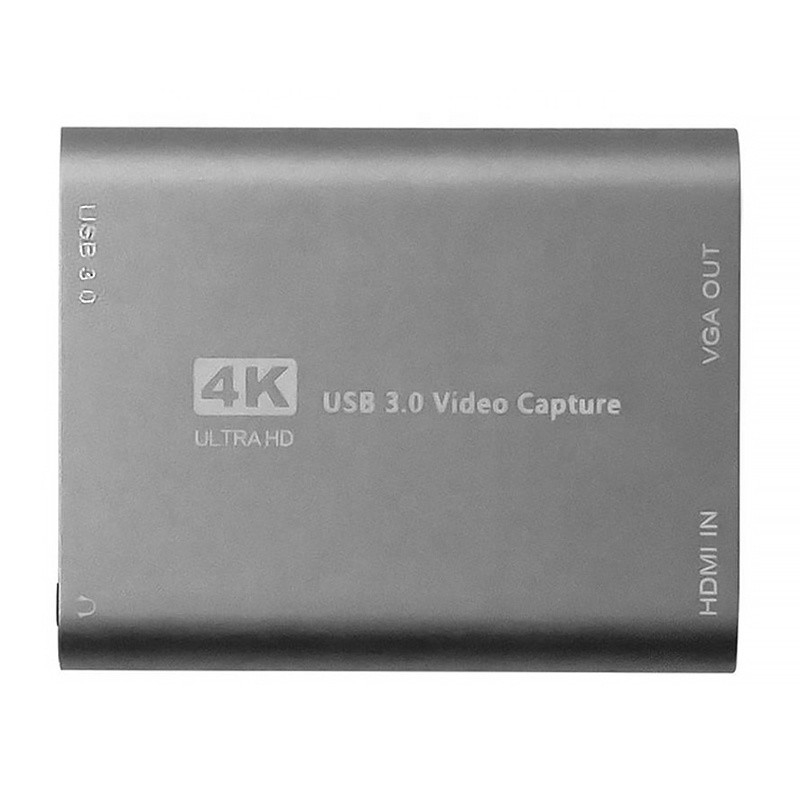 USB 3.0 HDMI Video Capture DVR Card Box With Mic VGA Loop Out สําหรับกล้องคอมพิวเตอร์ Xbox
