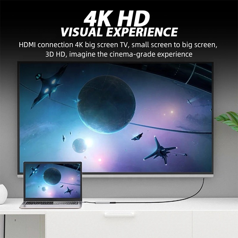 USB 3.1 Docking Station Hub พร้อม 4K HDMI USB3.0 TF SD Card Reader และการชาร์จ PD 87W