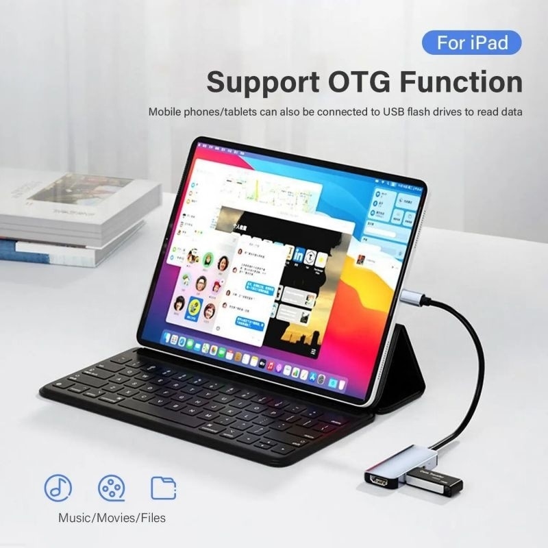 USB 3.1/USB Type-C Hub Adapter Docking Station พร้อม 4K HDMI USB3.0 USB 3.0 Type C PD