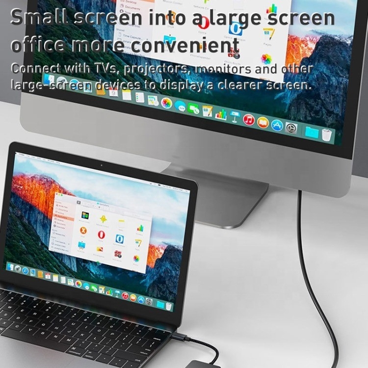 8-in-1 Multiport Adapter USB-C Hub พร้อม HDMI 3 USB3.0 RJ45 และ PD Output 5-8 Port