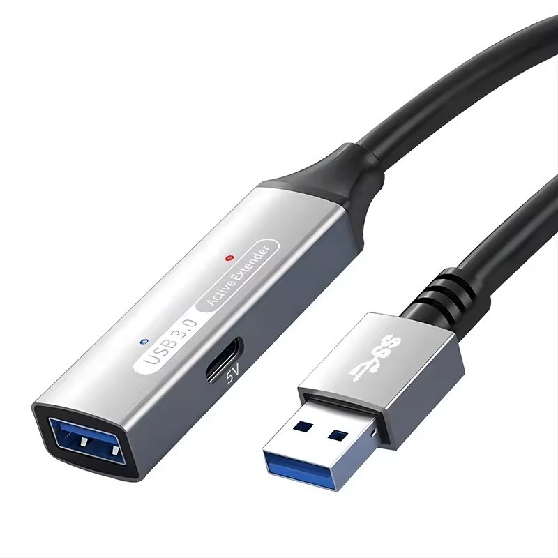 สายขยายฮับ USB 3.0 แบบ A เพศชายไปยังสายข้อมูลเพศหญิง พร้อมพลังงานฮับ USB C ยาวเกิน